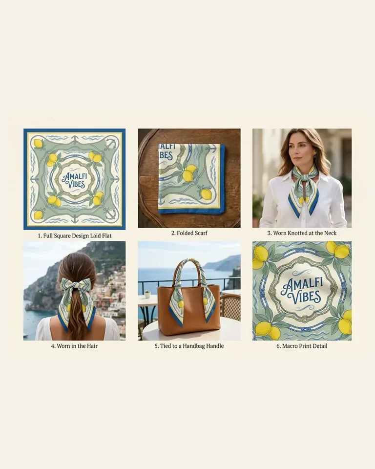 Foulard Dolce Vita Lettering – 1