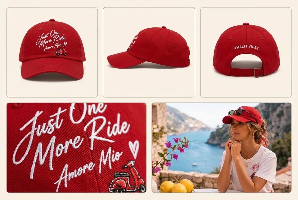 Cappellino Just One More Ride · Rosso – 2